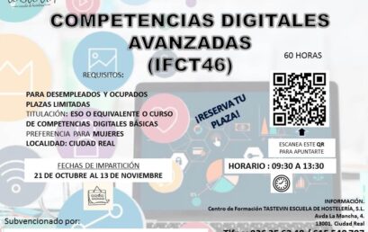 COMPETENCIAS DIGITALES AVANZADAS (turno de mañana)