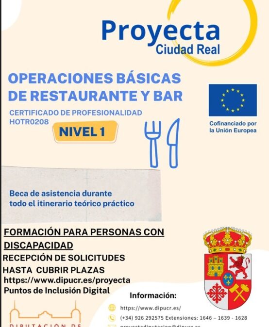 OPERACIONES BÁSICAS DE RESTAURANTE Y BAR (ALMADÉN)